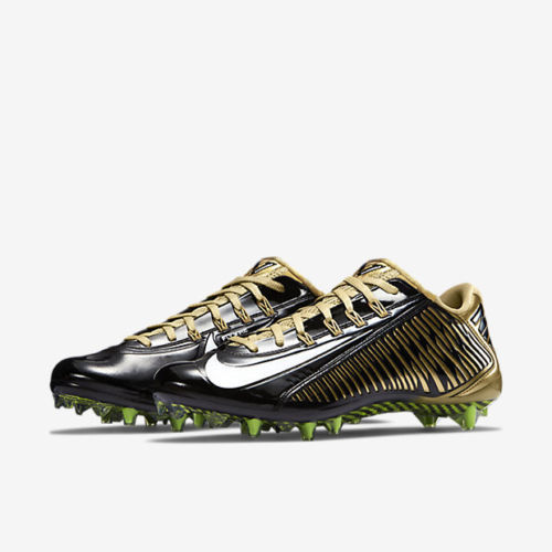 black and gold nike vapor cleats